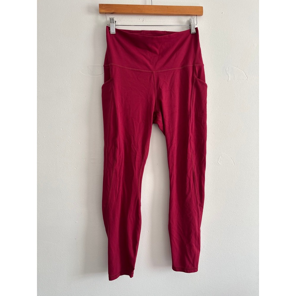 Lululemon Align High-Rise with Pockets 25" Leggings Size 8 Pink Magenta LW5DSHS